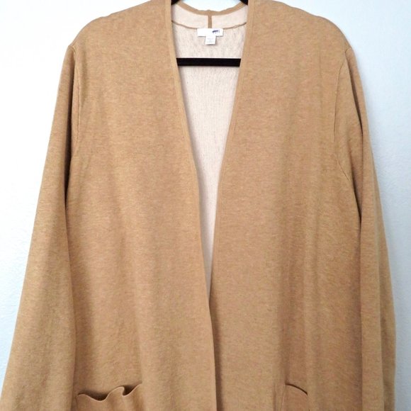 J Jill Camel Soft Cardigan Sweater Duster / Topper 4X - Picture 3 of 16